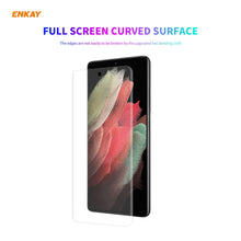 Load image into Gallery viewer, 5 PCS For Samsung Galaxy S21 Ultra 5G ENKAY Hat-Prince 3D Full Screen PET Curved Hot Bending HD Screen Protector Soft Film