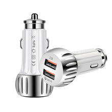 Load image into Gallery viewer, YSY-310QC18W QC3.0 Dual Port USB Car Chargrt for Apple / Huawei / Samsung / Xiaomi, YSY-310QC18W, Car Charger