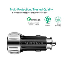 Load image into Gallery viewer, YSY-310QC18W QC3.0 Dual Port USB Car Chargrt for Apple / Huawei / Samsung / Xiaomi, YSY-310QC18W, Car Charger