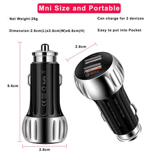 Load image into Gallery viewer, YSY-310QC18W QC3.0 Dual Port USB Car Chargrt for Apple / Huawei / Samsung / Xiaomi, YSY-310QC18W, Car Charger