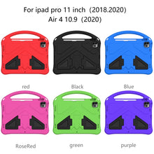 Load image into Gallery viewer, EVA Flat Anti Falling Protective Case Shell with Holder, For iPad Pro 11（2020&amp;2018), For iPad Air 2022 / 2020 10.9