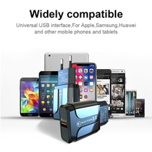 Load image into Gallery viewer, LZ-023 18W QC 3.0 USB Portable Travel Charger + 3A USB to 8 Pin Data Cable, EU Plug, 8 Pin Data Cable, EU Plug