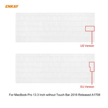 Load image into Gallery viewer, ENKAY 3 in 1 Crystal Laptop Protective Case + EU Version TPU Keyboard Film + Anti-dust Plugs Set for MacBook Pro 13.3 inch A1708 (without Touch Bar), For MacBook Pro 13.3 inch A1708 (without Touch Bar)