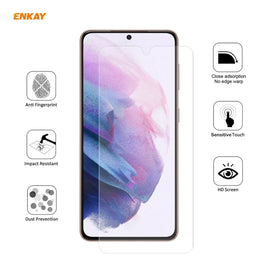 2 PCS ENKAY Hat-Prince 0.1mm 3D Full Screen Protector Explosion-proof Hydrogel Film, For Samsung Galaxy S21 5G, For Samsung Galaxy S21+ 5G, For Samsung Galaxy S21 Ultra 5G
