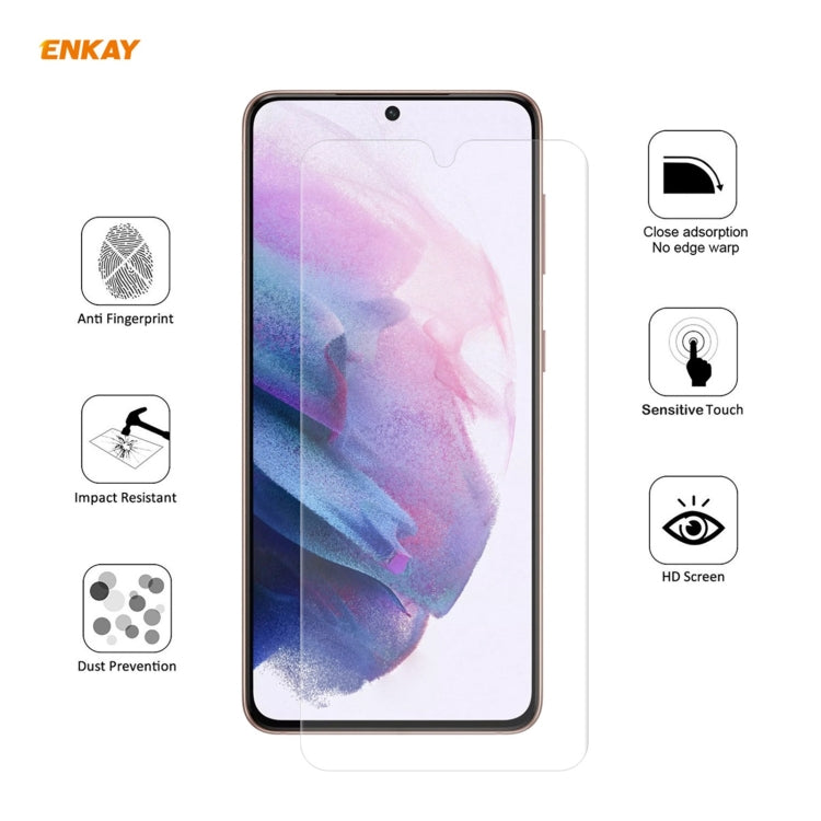 10 PCS ENKAY Hat-Prince 0.1mm 3D Full Screen Protector Explosion-proof Hydrogel Film, For Samsung Galaxy S21 5G, For Samsung Galaxy S21+ 5G, For Samsung Galaxy S21 Ultra 5G
