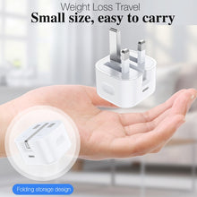 Load image into Gallery viewer, A234 20W PD 3.0 Type-C / USB-C Interface Folding Travel Charger, UK Plug, 20W