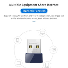 Load image into Gallery viewer, COMFAST CF-723B Mini 2 in 1 USB Bluetooth WiFi Adapter 150Mbps Wireless Network Card Receiver, CF-723B