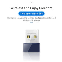 Load image into Gallery viewer, COMFAST CF-723B Mini 2 in 1 USB Bluetooth WiFi Adapter 150Mbps Wireless Network Card Receiver, CF-723B