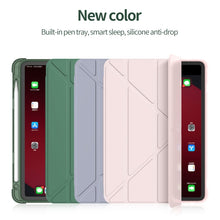 Load image into Gallery viewer, For iPad Air 11 2024 / Air 2022 10.9 Multi-folding Matte Surface Leather Tablet Case with Pen Slot