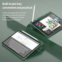 Load image into Gallery viewer, For iPad Air 11 2024 / Air 2022 10.9 Multi-folding Matte Surface Leather Tablet Case with Pen Slot