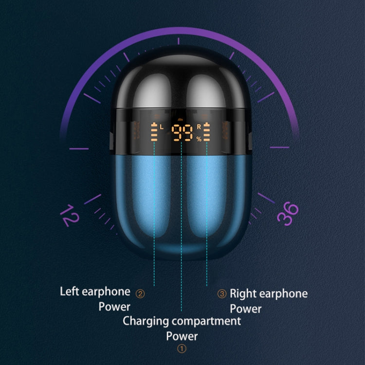 J28 TWS Wireless Bluetooth Earphones LED Digital Display HIFI Music Sport Earphone