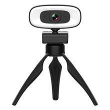 Load image into Gallery viewer, C10 2K HD Without Distortion 360 Degrees Rotate Three-speed Fill Light USB Free Drive Webcams, Built-in  Sound Clearer Microphone