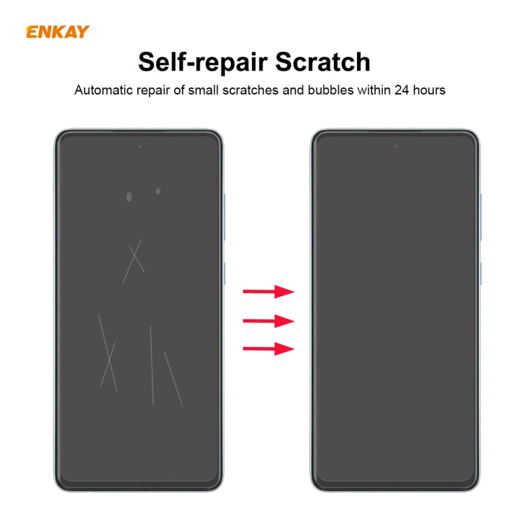 2 PCS ENKAY Hat-Prince 0.1mm 3D Full Screen Protector Explosion-proof Hydrogel Film