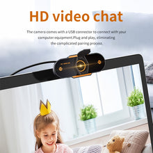 Load image into Gallery viewer, 312 1080P HD USB 2.0 PC Desktop Camera Webcam with Mic, Cable Length: about 1.3m, Regular, with Tripod, Anti-peep