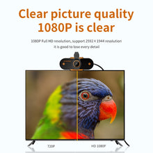 Load image into Gallery viewer, 312 1080P HD USB 2.0 PC Desktop Camera Webcam with Mic, Cable Length: about 1.3m, Regular, with Tripod, Anti-peep
