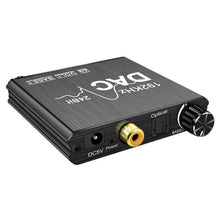 Load image into Gallery viewer, Digital To Analog Audio Converter Stereo Extractor DAC Amplifier Optical SPDIF 192Khz 24Bit