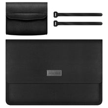 Load image into Gallery viewer, Litchi Pattern PU Leather Waterproof Ultra-thin Protection Liner Bag Briefcase Laptop Carrying Bag for 13-14 inch Laptops, For 13-14 inch