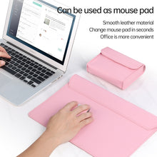 Load image into Gallery viewer, Litchi Pattern PU Leather Waterproof Ultra-thin Protection Liner Bag Briefcase Laptop Carrying Bag for 13-14 inch Laptops, For 13-14 inch
