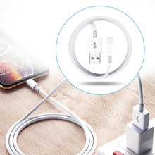Load image into Gallery viewer, Dual USB Portable Travel Charger + 1 Meter USB to 8 Pin Data Cable, US Plug