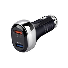 Load image into Gallery viewer, YSY-312 18W Portable QC3.0 Dual USB Mobile Phones and Tablet PCs Universal Car Charger, Car Charger