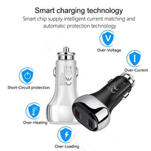 Load image into Gallery viewer, YSY-312 18W Portable QC3.0 Dual USB Mobile Phones and Tablet PCs Universal Car Charger, Car Charger