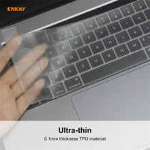 Load image into Gallery viewer, ENKAY Soft TPU Keyboard Protector Film for MacBook Pro 16 inch A2141 / Pro 13.3 inch A2289 &amp; A2251 &amp; A2338 (2020), EU Version