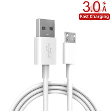 Load image into Gallery viewer, YSY-349 QC3.0 Dual USB Port Car Charger + 1m 3A USB to Micro USB Data Cable, with Micro USB Cable
