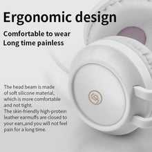 Load image into Gallery viewer, P28 Cat Ear Wired Headphone Muisc Stereo Headset with Microphone
