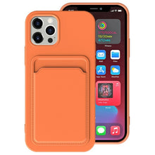 Load image into Gallery viewer, TPU + Flannel Lining Shockproof  Case with Card Slots, For iPhone 11 Pro Max, For iPhone 11, For iPhone 11 Pro