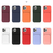 Load image into Gallery viewer, TPU + Flannel Lining Shockproof  Case with Card Slots, For iPhone 11 Pro Max, For iPhone 11, For iPhone 11 Pro