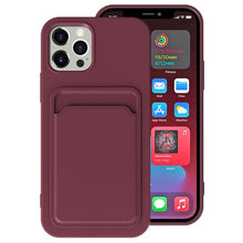 Load image into Gallery viewer, TPU + Flannel Lining Shockproof  Case with Card Slots, For iPhone 11 Pro Max, For iPhone 11, For iPhone 11 Pro