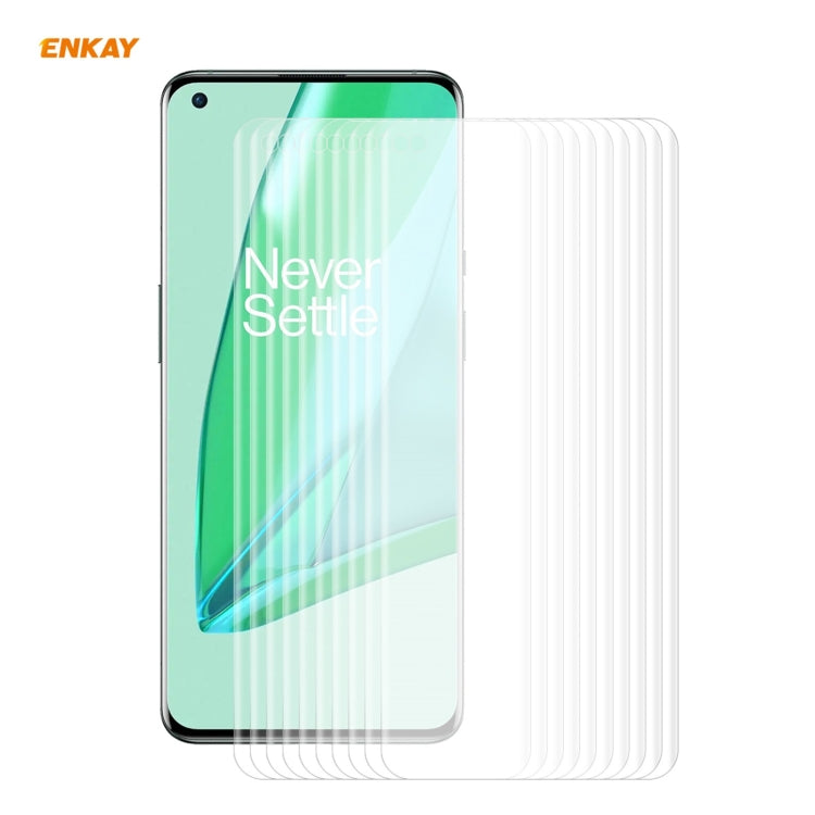 For OnePlus 9 Pro ENKAY Hat-Prince 3D Full Screen PET Curved Hot Bending HD Screen Protector Soft Film