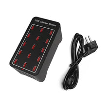 Load image into Gallery viewer, XLD-A7 100W 15 USB Ports Fast Charger Station Smart Charger, AC 100-240V, 100W 15 USB Ports EU Plug, 100W 15 USB Ports US Plug, 100W 15 USB Ports AU Plug, 100W 15 USB Ports UK Plug