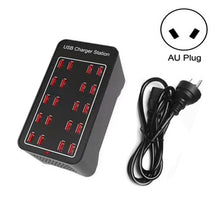 Load image into Gallery viewer, 100W 20 USB Ports Fast Charger Station Smart Charger, AC 100-240V, 100W 20 USB Ports EU Plug, 100W 20 USB Ports US Plug, 100W 20 USB Ports AU Plug, 100W 20 USB Ports UK Plug