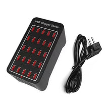 Load image into Gallery viewer, 150W 25 USB Ports Fast Charger Station Smart Charger, AC 110-240V, 150W 25 USB Ports EU Plug, 150W 25 USB Ports US Plug, 150W 25 USB Ports AU Plug, 150W 25 USB Ports UK Plug