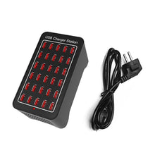 Load image into Gallery viewer, XLD-A7 150W 30 USB Ports Fast Charger Station Smart Charger, AC 110-240V, 150W 30 USB Ports EU Plug, 150W 30 USB Ports US Plug, 150W 30 USB Ports AU Plug, 150W 30 USB Ports UK Plug