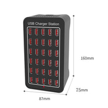 Load image into Gallery viewer, XLD-A7 150W 30 USB Ports Fast Charger Station Smart Charger, AC 110-240V, 150W 30 USB Ports EU Plug, 150W 30 USB Ports US Plug, 150W 30 USB Ports AU Plug, 150W 30 USB Ports UK Plug