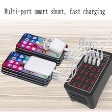 Load image into Gallery viewer, XLD-A7 150W 30 USB Ports Fast Charger Station Smart Charger, AC 110-240V, 150W 30 USB Ports EU Plug, 150W 30 USB Ports US Plug, 150W 30 USB Ports AU Plug, 150W 30 USB Ports UK Plug