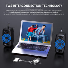 Load image into Gallery viewer, BT08 Portable Cylindrical Bluetooth Speaker, Supports TF card / FM / 3.5mm AUX / U Disk