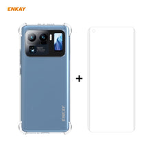 Load image into Gallery viewer, For Xiaomi Mi 11 Ultra Hat-Prince ENKAY Clear TPU Shockproof Case Soft Anti-slip Cover + 3D Full Screen PET Curved Hot Bending HD Screen Protector Soft Film Support Fingerprint Unlock