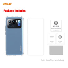 Load image into Gallery viewer, For Xiaomi Mi 11 Ultra Hat-Prince ENKAY Clear TPU Shockproof Case Soft Anti-slip Cover + 3D Full Screen PET Curved Hot Bending HD Screen Protector Soft Film Support Fingerprint Unlock