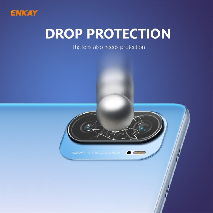 Hat-Prince ENKAY 0.2mm 9H 2.15D Round Edge Rear Camera Lens Tempered Glass Film Protector, For Redmi K40 / K40 Pro / K40 Pro+, For Redmi Note 10 Pro / Note 10 Pro Max, For Samsung Galaxy A52 / A72 (4G/5G)