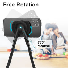 Load image into Gallery viewer, XWJ-1802D Magnetic Universal Tablet &amp; Cell Phone Holder, Lazy Hanging on Neck Bracket, Mobile Phone Stand, 360 Degree Rotating Bendable Flexible Gooseneck Mount for Desk, Bed, Sofa for Any Phone &amp; Tablet