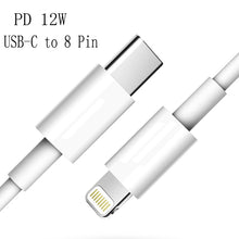 Load image into Gallery viewer, XJ-61 12W USB-C / Type-C to 8 Pin PD Fast Charging Cable, 1m, 1.5m, 2m