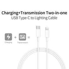 Load image into Gallery viewer, XJ-61 12W USB-C / Type-C to 8 Pin PD Fast Charging Cable, 1m, 1.5m, 2m