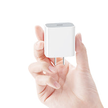 Load image into Gallery viewer, PD 20W Single USB-C / Type-C Port Travel Charger + 3A PD3.0 USB-C / Type-C to 8 Pin Fast Charge Data Cable Set, US Plug, 20W US Plug + PD Cable 1.5m, 20W US Plug + PD Cable 2m