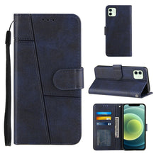 Load image into Gallery viewer, Stitching Calf Texture Buckle Horizontal Flip Leather Case with Holder &amp; Card Slots &amp; Wallet &amp; Lanyard, For iPhone 12 mini, For iPhone 11, For iPhone 11 Pro, For iPhone 11 Pro Max, For iPhone XS / X, For iPhone XR, For iPhone XS Max                    ...