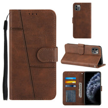 Load image into Gallery viewer, Stitching Calf Texture Buckle Horizontal Flip Leather Case with Holder &amp; Card Slots &amp; Wallet &amp; Lanyard, For iPhone 12 mini, For iPhone 11, For iPhone 11 Pro, For iPhone 11 Pro Max, For iPhone XS / X, For iPhone XR, For iPhone XS Max                    ...