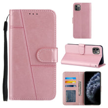 Load image into Gallery viewer, Stitching Calf Texture Buckle Horizontal Flip Leather Case with Holder &amp; Card Slots &amp; Wallet &amp; Lanyard, For iPhone 12 mini, For iPhone 11, For iPhone 11 Pro, For iPhone 11 Pro Max, For iPhone XS / X, For iPhone XR, For iPhone XS Max                    ...