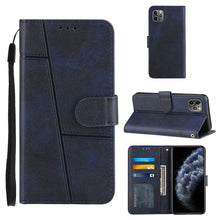 Load image into Gallery viewer, Stitching Calf Texture Buckle Horizontal Flip Leather Case with Holder &amp; Card Slots &amp; Wallet &amp; Lanyard, For iPhone 12 mini, For iPhone 11, For iPhone 11 Pro, For iPhone 11 Pro Max, For iPhone XS / X, For iPhone XR, For iPhone XS Max                    ...